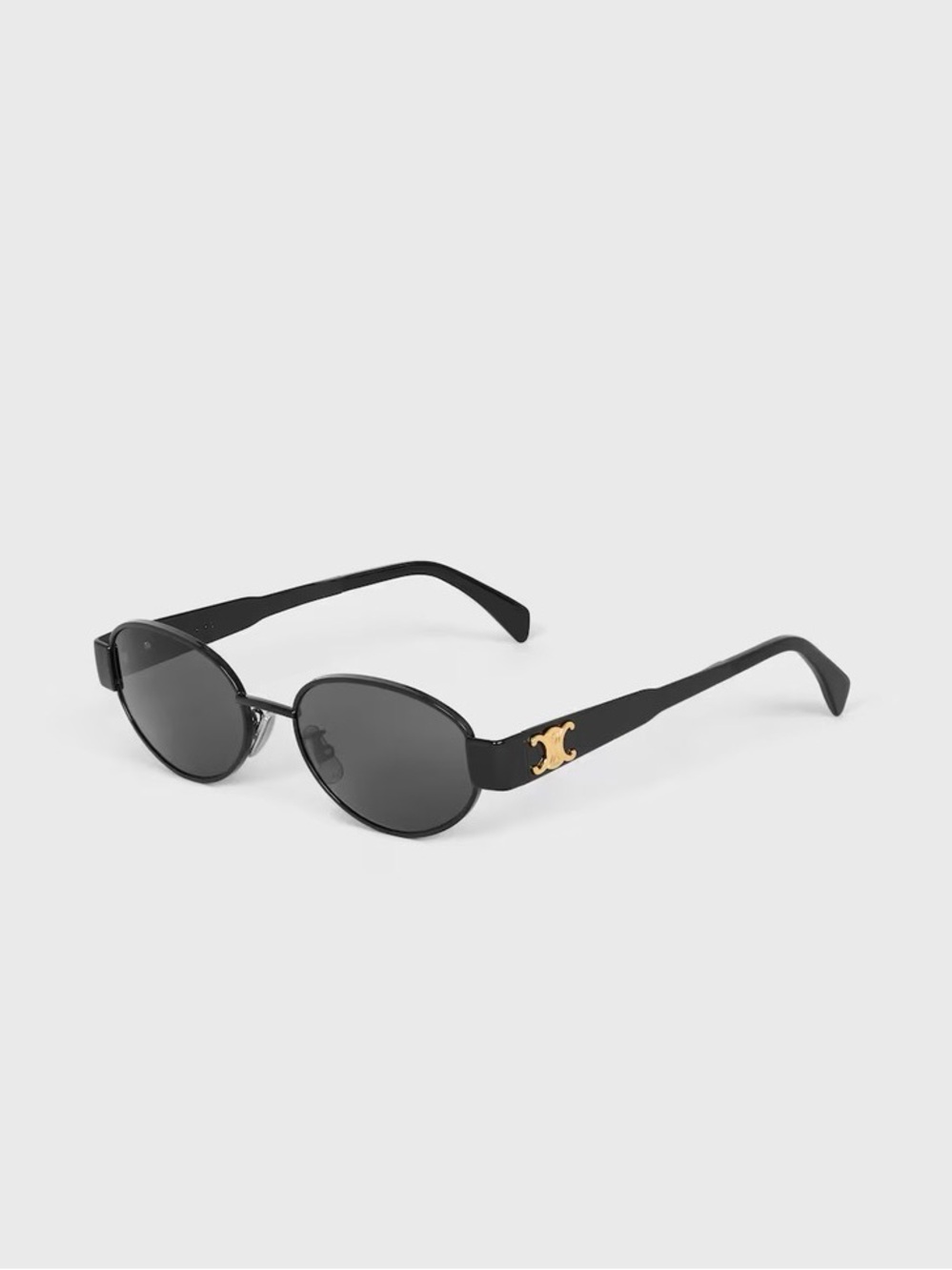 New! Celine Triomphe 54MM Oval Sunglasses with gold accent logo